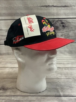 Vintage Terry Labonte 1996 Champion Black Kelloggs Hat With Original Tags - Image 1 of 4
