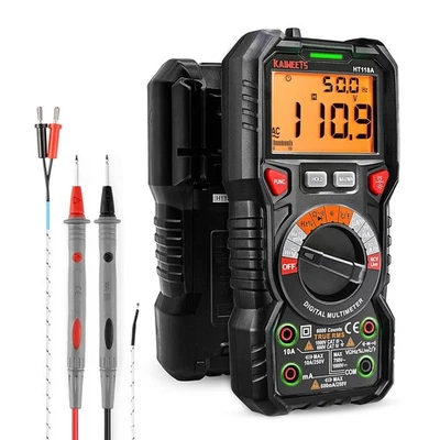 KAIWEETS Digital Multimeter LED-Buchsen Strommessgerät Auto-Range 6000 Zähler - Bild 1 von 4