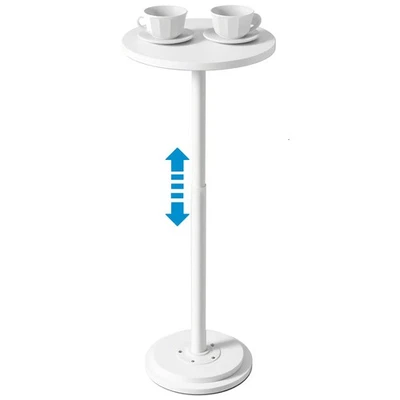 Mesa de Bebidas, Mesa Auxiliar Pequeña con Altura Ajustable y Diseño Resistente, Ped... Foto 1 de 4