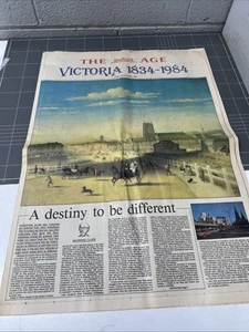 VINTAGE NEWSPAPER THE AGE VICTORIA 150th ANNIVERSARY SOUVENIR ADVERTISEMENT - Bild 1 von 6