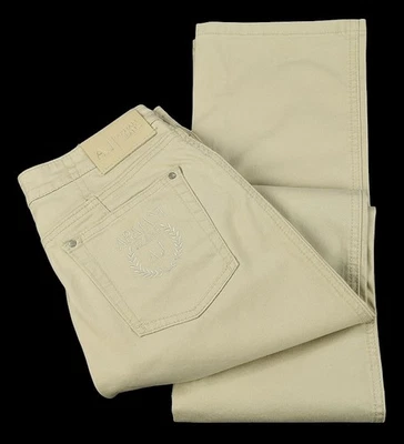 ARMANI JEANS Womens Beige Straight Leg Cotton Stretch 5 Pocket Pants 27 NWT - Image 1 of 3