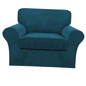 2 Piece Chair Sofa Covers Velvet for Living Room Slipcovers with Individual - Picture 1 of 8
