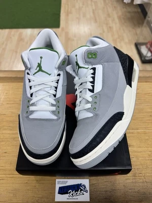 Talla 9 - Jordan 3 Retro “Clorofila” (Usado 1x) 136064-006 (SE ENVÍA LO ANTES POSIBLE) Foto 1 de 4