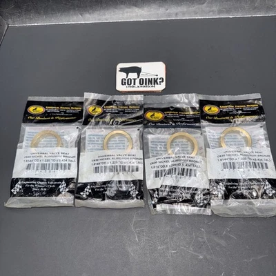 Kawasaki Kibblewhite Set (4) Nickel Aluminum Bronze Valve Seats #10-SB410 - Image 1 of 4