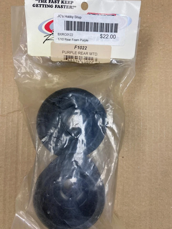 BSR RACING F1022: 1/10 Scale Pan Car Rear Mounted Foam Tire (2) - Purple Compoud - Image 1 of 1
