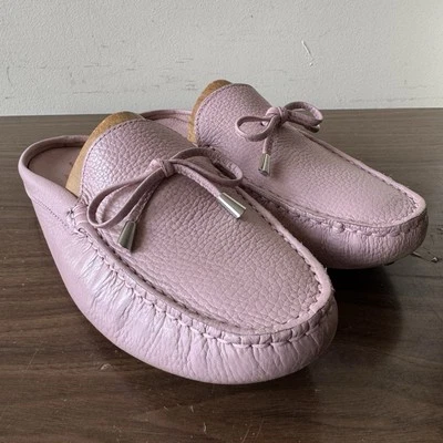 Mocasín sin cordones Mercanti Fiorentini para mujer talla 11B de cuero rosa Bit Mule Foto 1 de 4