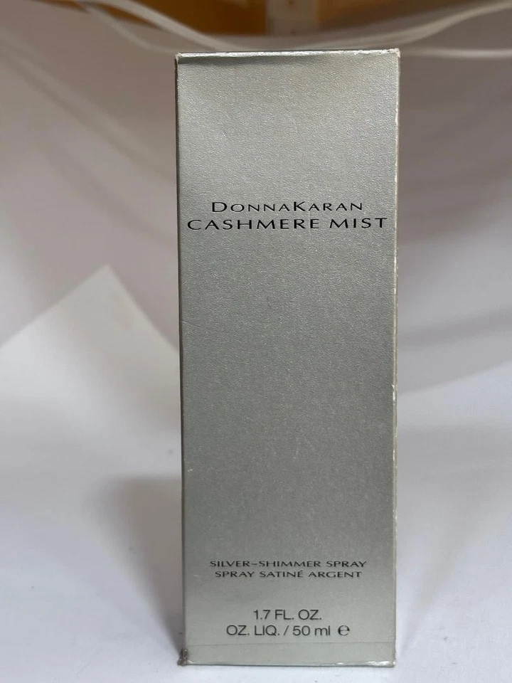 Donna Karan серебристый мерцающий спрей кашемировый туман 1,7 унц редкий снят с производства - Изображение 1 из 1