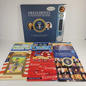 PRESIDENTS OF THE U.S. Audio Book + 6 History Geography Sea Animals Booklets - Picture 1 of 23