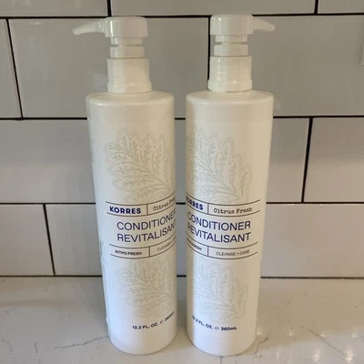Acondicionador de cabello Korres Citrus Fresh 12,2 oz cada uno nuevo X2 Foto 1 de 4
