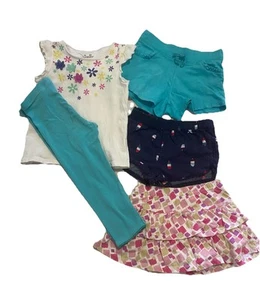 Jumping Beans Girls Size 4T Summer Shorts, Leggings, Blouse, Skort Bundle - Picture 1 of 9