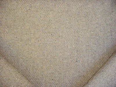 2-1/2 Clarence House Maxwell Hickory Brown Chevron Drapery Upholstery Fabric - Image 1 of 4