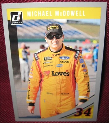 2019 DONRUSS #45 MICHAEL McDOWELL SILVER PARALLEL - Image 1 of 2