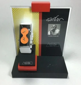 Vintage ACME Studio KARIM RASHID Dual Time "White/Orange" Watch NEW w/ Display - Picture 1 of 3