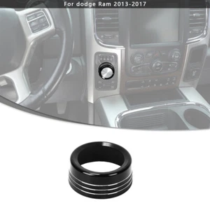 Gear Shift Switch Button Knob Cover Trim Ring for Dodge Ram 1500 2013-2017 Black - Picture 1 of 9