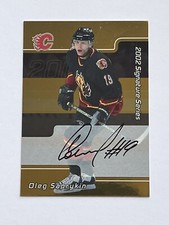 2001-02 ITG Be A Player Signature Series Gold Auto Oleg Saprykin #128 Auto ITG