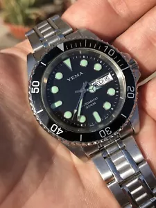 Bellissimo orologio subacqueo uomo automatico Yema Cap Horn anni 90 svizzero ETA 2836-2 40mm - Foto 1 di 12
