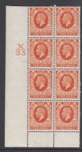 1934 2d Photogravure cyl blk X35 10 No Dot Perf 6 (I/P) UNMONTIERT POSTFRISCH - Bild 1 von 1