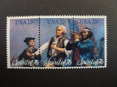 1976 Strip of 3 $.13 #1629-#1631 Spirit of 76 Issue MNH-See Description & Images - Image 1 of 2