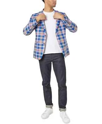 ABRIGO DEPORTIVO TALLIA SLIM FIT LINO ESTAMPADO COLOR AZUL REAL TALLA 36 PANTALONES CORTOS NUEVO CON ETIQUETAS Foto 1 de 4