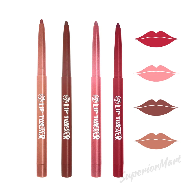 W7 Lip Twister Lip Outline Liner Red Pink Nude Brown Draw Define Lip Lines - Image 1 of 1