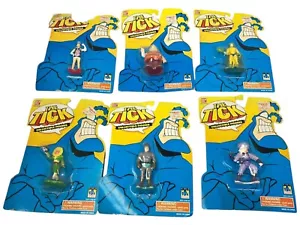 The Tick Collectible Figures Lot of 6 Mini Fox TV Show Bandai 1994 New on Card - Picture 1 of 6