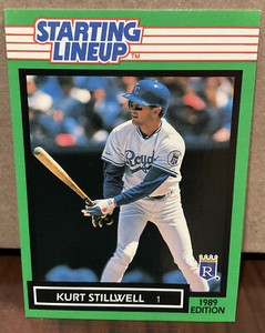 KURT STILLWELL 1989 KENNER STARTING LINEUP CARD - KANSAS CITY ROYALS