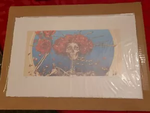 AJ Masthay Poster Bertha GOLD GILDED AP Signed Print Grateful Dead NOT SPERRY - Picture 1 of 5