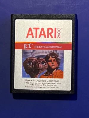 ATARI 2600  VINTAGE 1982  E.T. THE EXTRA TERRESTRIAL VIDEO GAME! - Image 1 of 3