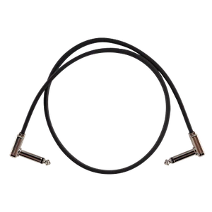 Cable de conexión de cinta plana única Ernie Ball - negro (0,60 m / 2 pies) - Imagen 1 de 1