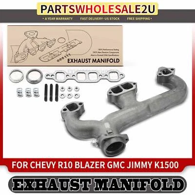 Левый выпускной коллектор с прокладкой для Chevrolet Blazer R10 V10 GMC Jimmy R2500 - Изображение 1 из 4