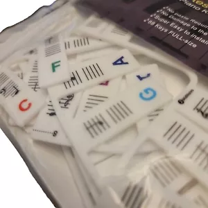 Piano Notes Silicone Strips Removable Piano Keyboard Note Labels New In Box - Picture 1 of 3