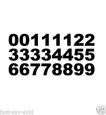 Sport Helmet Number Vinyl Decals Arial Bold 24 - Select Color & Size - Image 1 of 2