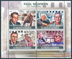 Sao Tome & Principe 2008 MNH People Stamps Paul Newman Actors Movies Film 4v M/S - Picture 1 of 1