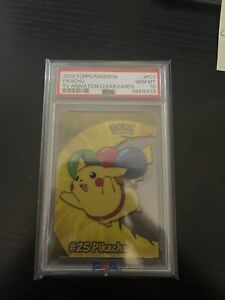 Pokemon Tcg Pikachu Topps 2000 PC1 25 TV Animation Clear Card Psa 10