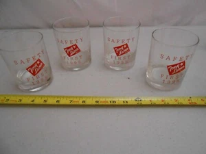 SET 4 RARE 1995 TONY LAMA BOOTS EMPLOYEE SAFETY FIRST AWARD BAR GLASSES HTF - Picture 1 of 4
