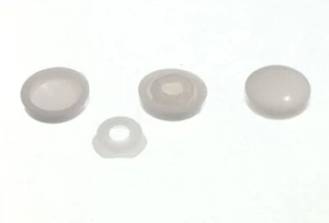 1,000 X Plastidome Click On Screw Cover Only White Colour | Onestopdiy New - Picture 1 of 1
