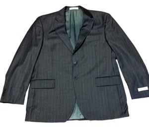 NWT John W Nordstrom suit dinner jacket blazer 44 R 38 Gray Ing Loro Piana wool - Picture 1 of 23