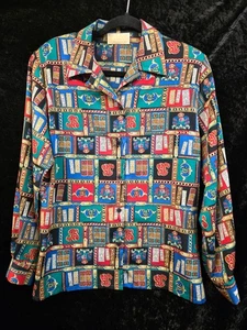 VINTAGE SOPHISTICATES BY PENDLETON BOOKS BLOUSE W/SHOULDER PADS SZ.8 - Picture 1 of 8