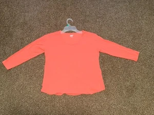 Ladies Lands End Women’s top - XS/P - 2-4 - Crew-Neck - Pink -Long Sleeve - Picture 1 of 5