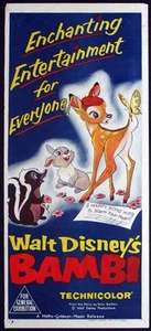 Bambi, R57, Disney Animation, Australian Daybill (13x30) - Picture 1 of 1