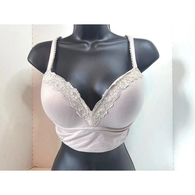 Victoria's Secret Padded No Wire T-Shirt Bra Grey/Purple 34D 2 CALLOUTS SEE PICS - Image 1 of 4