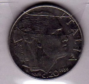 A048: Moneta Coin Vittorio Emanuele III - 20 Centesimi Impero 1939 XVII - Picture 1 of 1