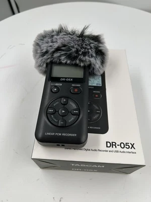 TASCAM DR-05X Portable Recorder & USB Audio Interface INC Windgag and Pouch - Image 1 of 4
