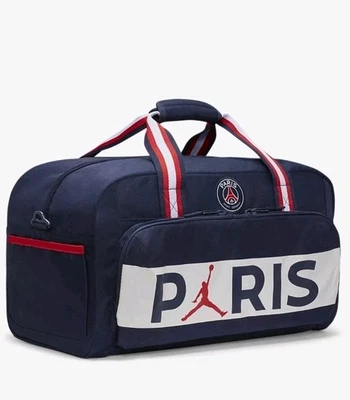Bolsa de viaje para gimnasio Air Jordan PSG Paris Saint-Germain azul de lona 9A0548-U90 Foto 1 de 4