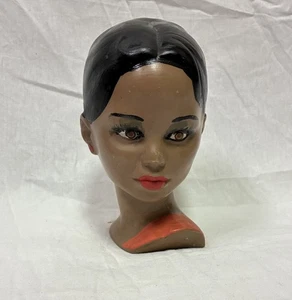 Vintage Polynesian Hawaiian Girl Chalkware Bust HOMCO Mid Century MCM Excellent! - Picture 1 of 10