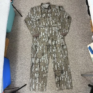 Vintage 10X Trebark Camo Coveralls Mens Large Tall Hunting Outdoor 80s Baggy USA - Picture 1 of 19