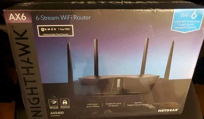 NETGEAR RAX50 Dual-Band AX5400 Wi-Fi 6 Router - RAX50-100NAS - Image 1 of 2