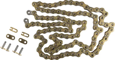 Moose Pro-MX 428 RXP Gold Drive Chain 110 Links Kawasaki KE100 76-81 - Image 1 of 4