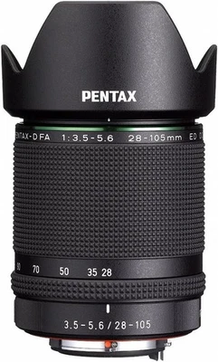 PENTAX D-FA 28-105mm F3.5-5.6 ED DC WR Standard Lens - Black - Image 1 of 3