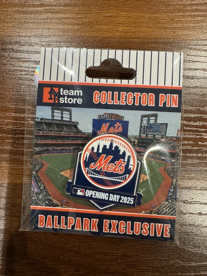 2025 NEW YORK METS OPENING DAY Logo Pin Citifield Pin MLB NYM Soto Sold Out! C - Image 1 of 1
